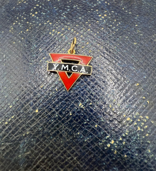 Vintage 9ct Gold Enamelled YMCA Charm