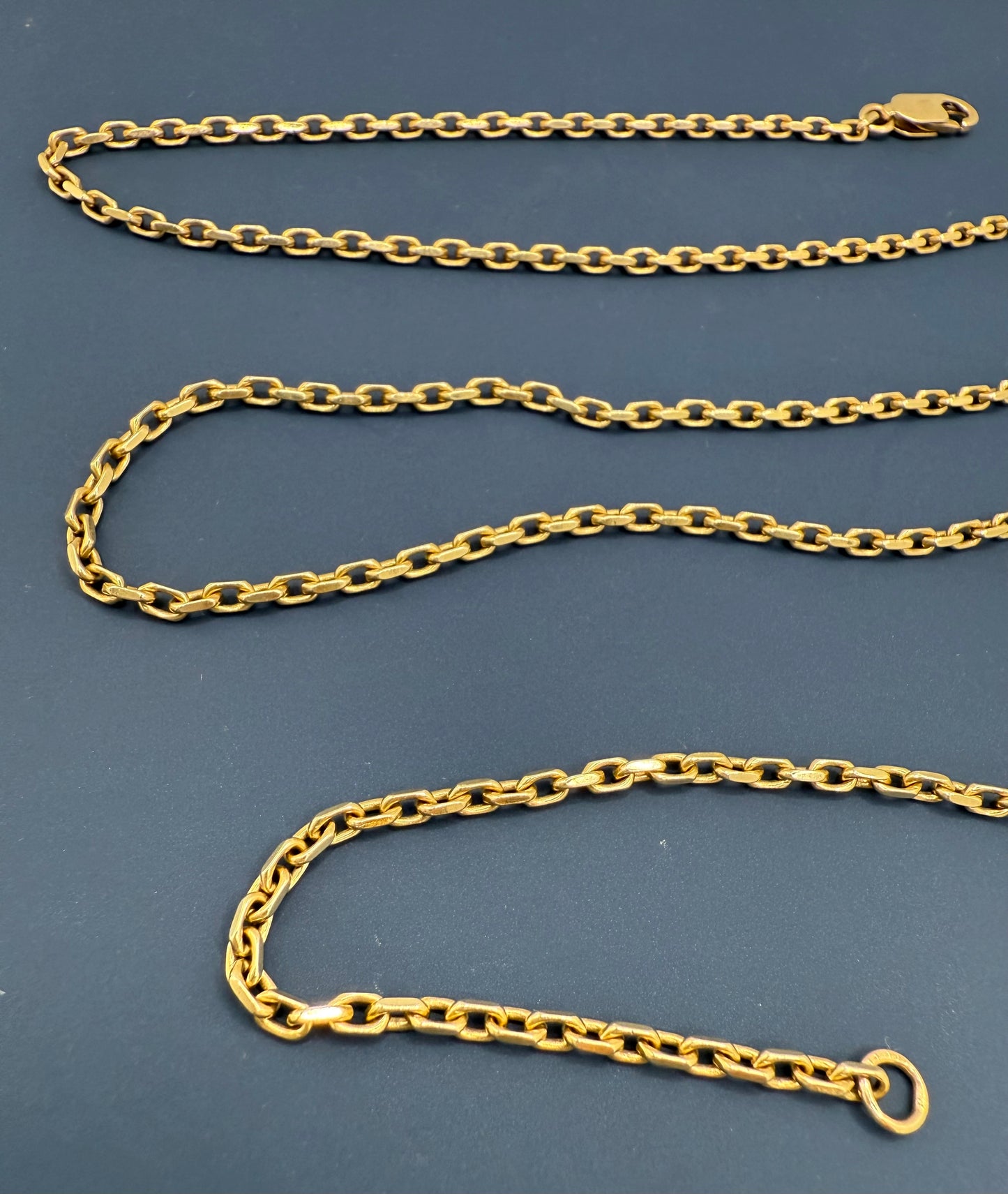 Vintage 9ct Yellow Gold Biker Chain 26 Inches