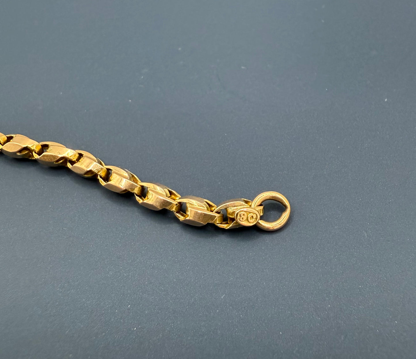 Antique 9ct Gold Tulip Chain 22 Inches