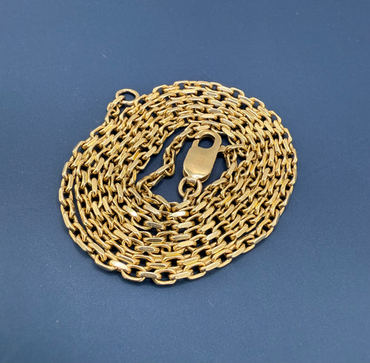 Vintage 9ct Yellow Gold Biker Chain 26 Inches