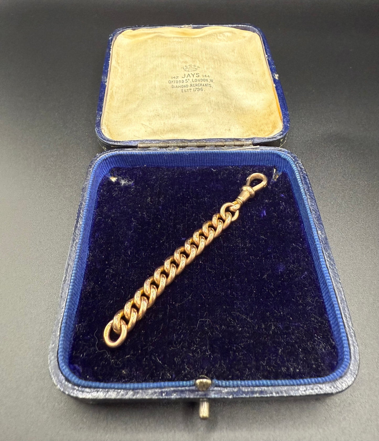 9ct Gold Curb Extender 3 inches