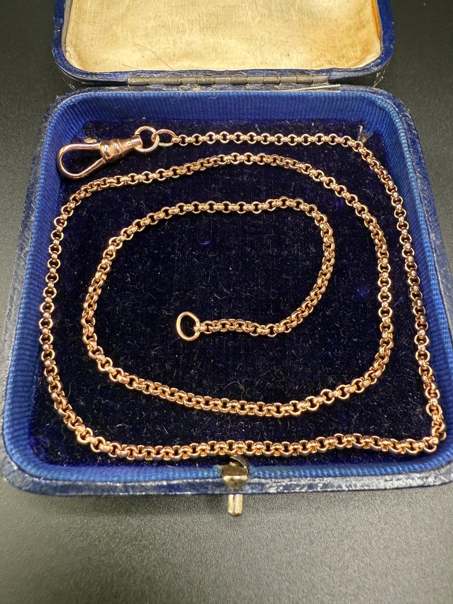 9ct Rosey Gold Belcher chain 20.75 Inches