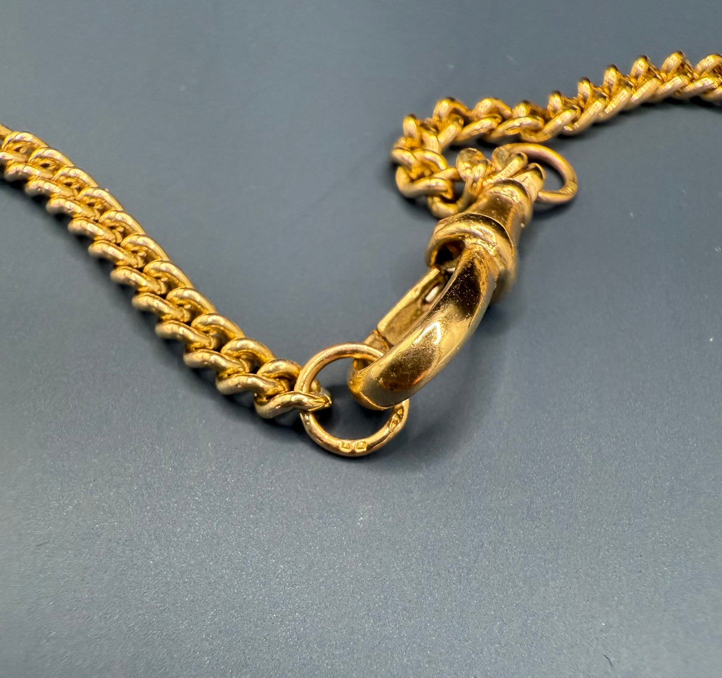 Vintage 9ct Yellow Gold Curb Chain 23 inches