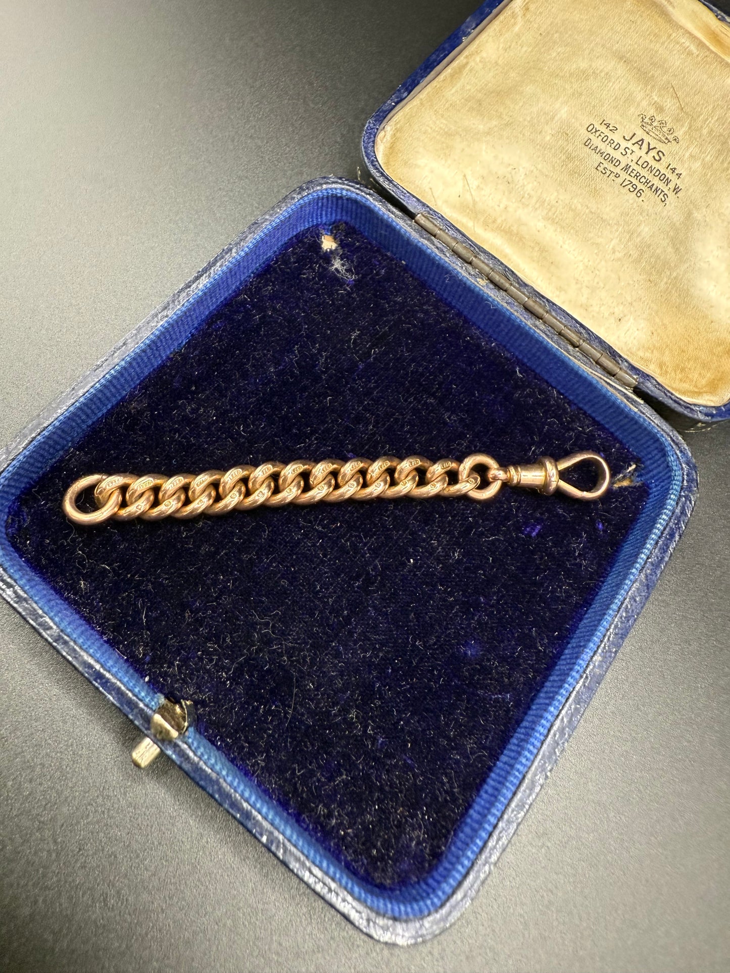 9ct Gold Curb Extender 3.25 inches