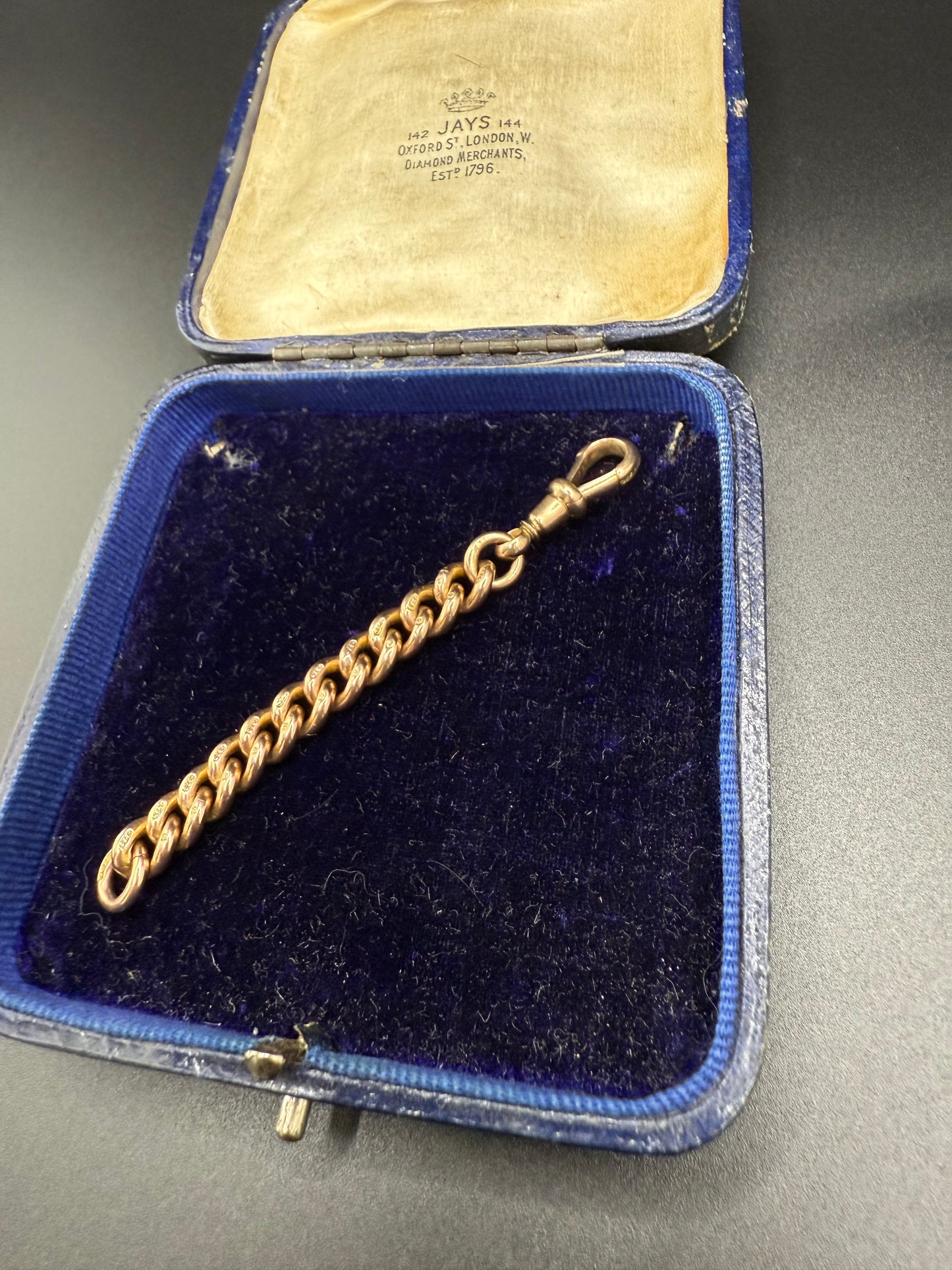 9ct Gold Curb Extender 3 inches