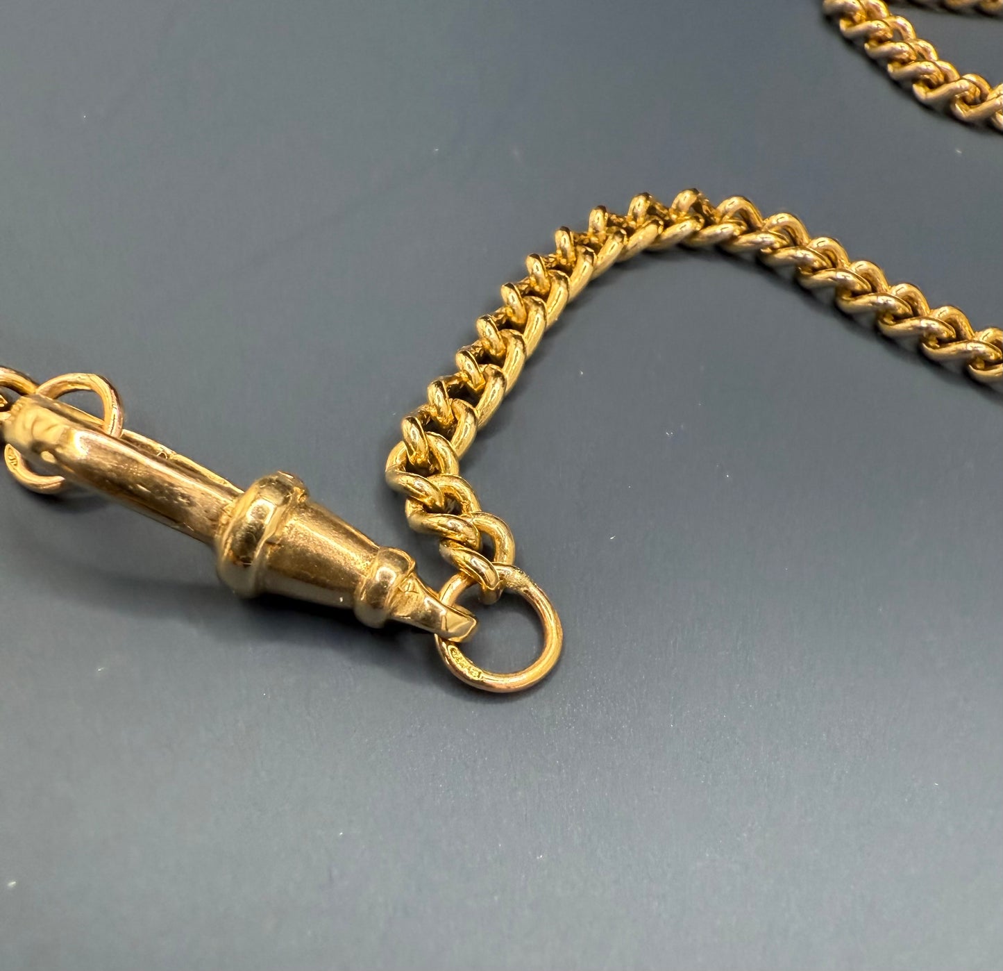 Vintage 9ct Yellow Gold Curb Chain 23 inches