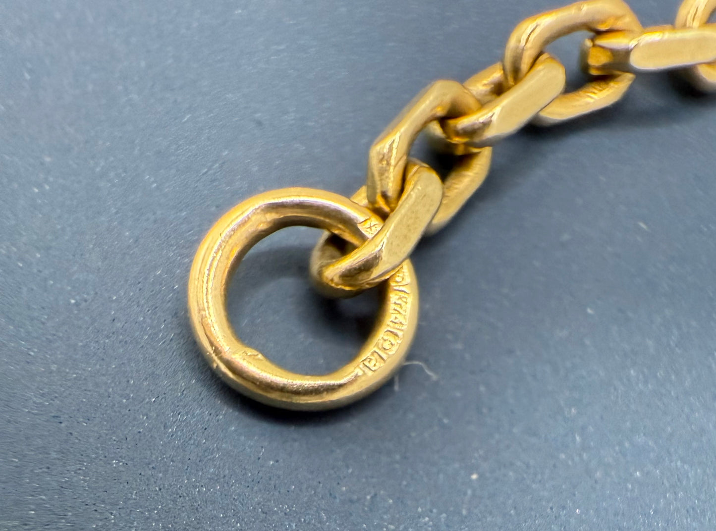 Vintage 9ct Yellow Gold Biker Chain 26 Inches