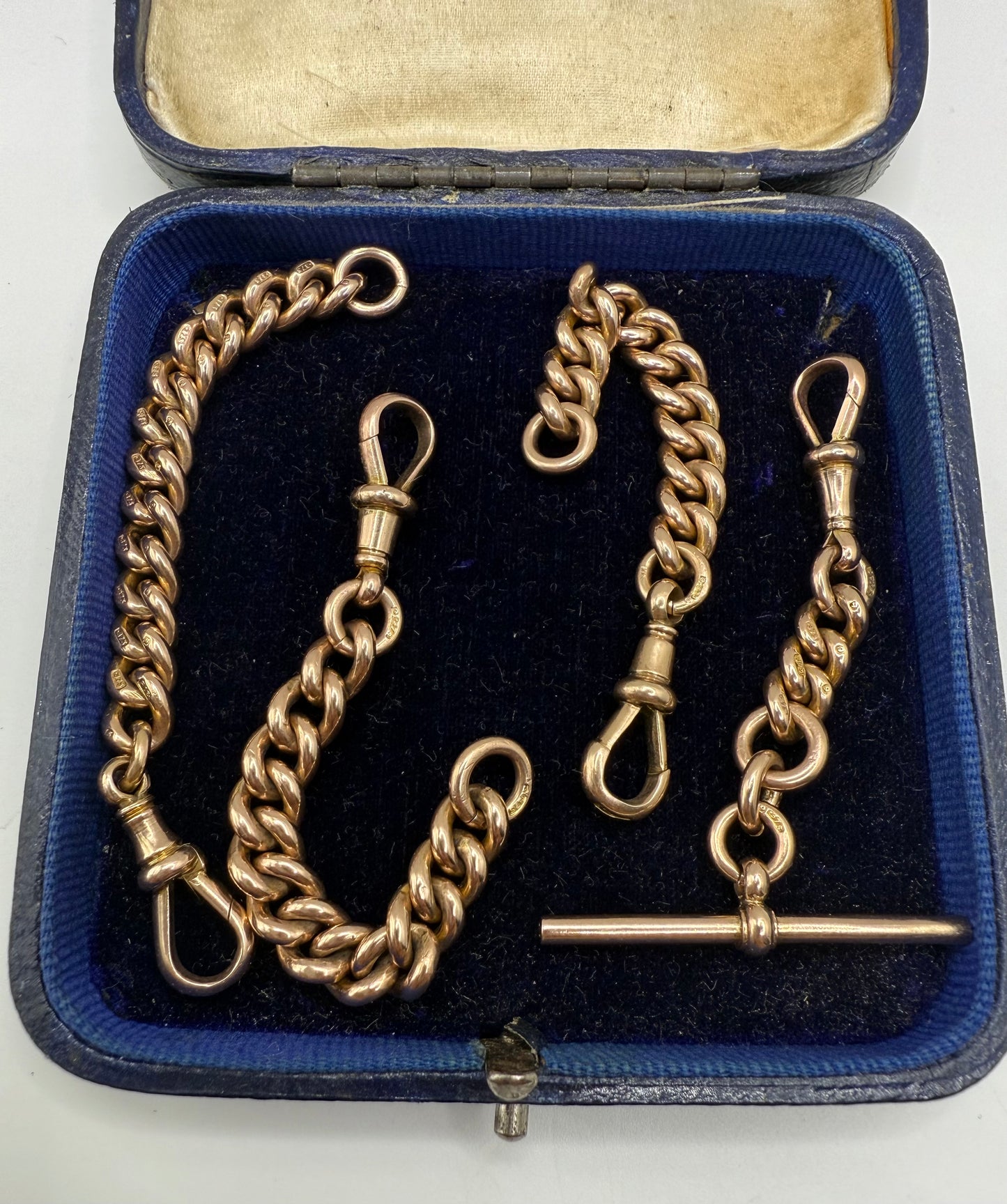 9ct Gold Curb T-bar Extender 2.25 inches