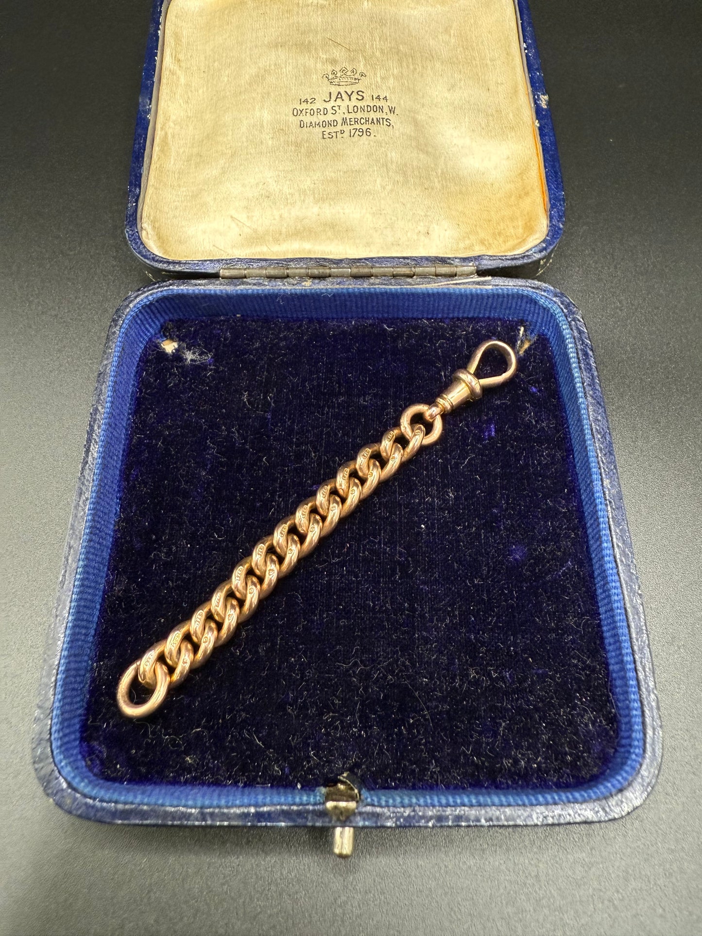 9ct Gold Curb Extender 3.25 inches