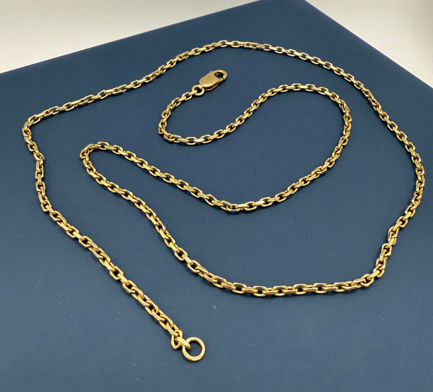 Vintage 9ct Yellow Gold Biker Chain 26 Inches