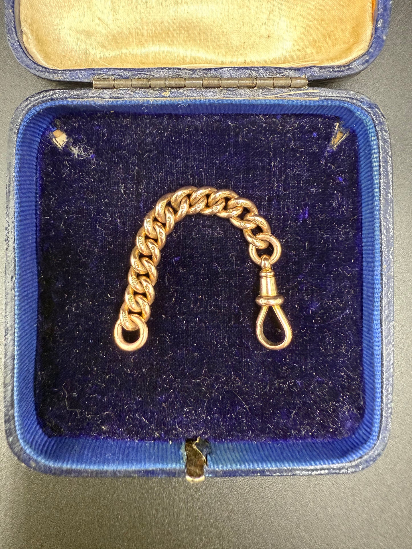 9ct Gold Curb Extender 3.25 inches