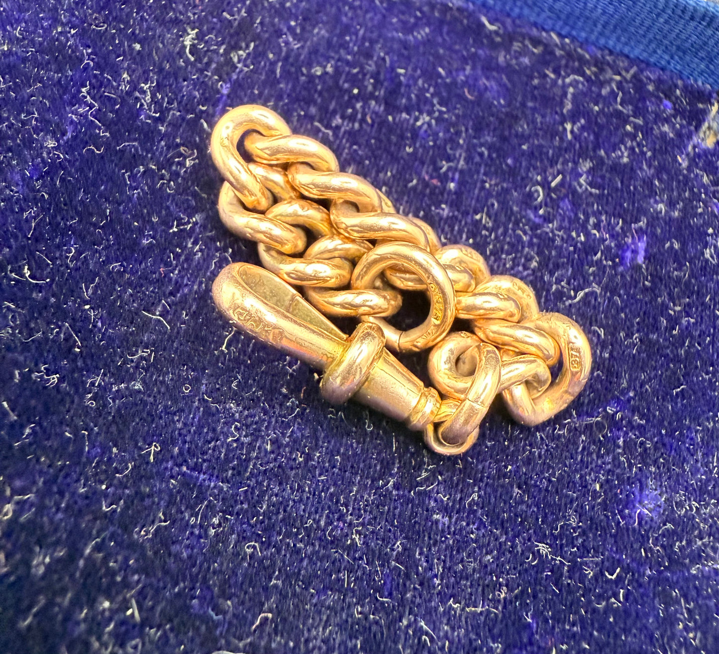 9ct Gold Curb Extender 3.25 inches