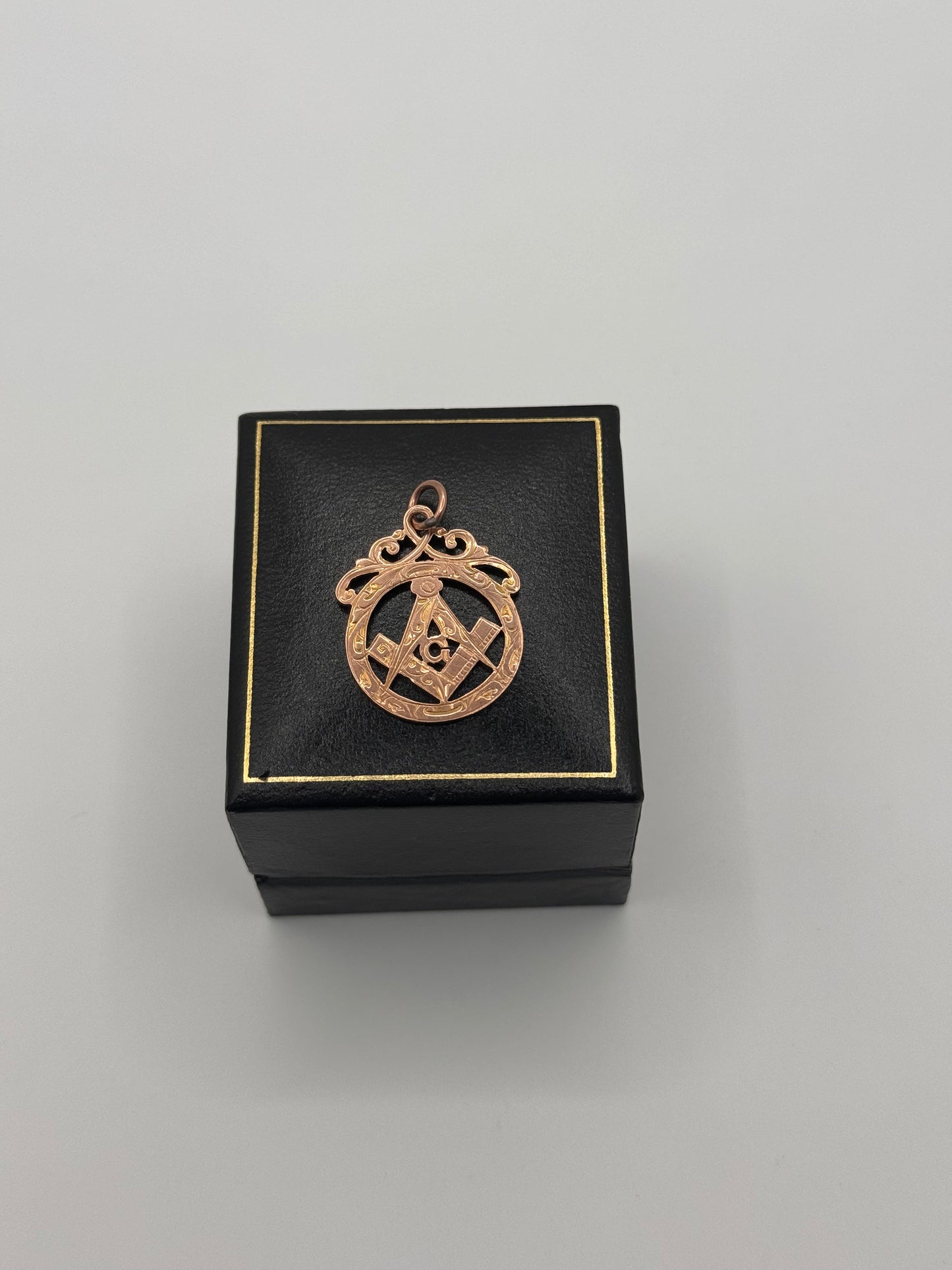 Vintage 9ct Gold Masonic Charm Pendant