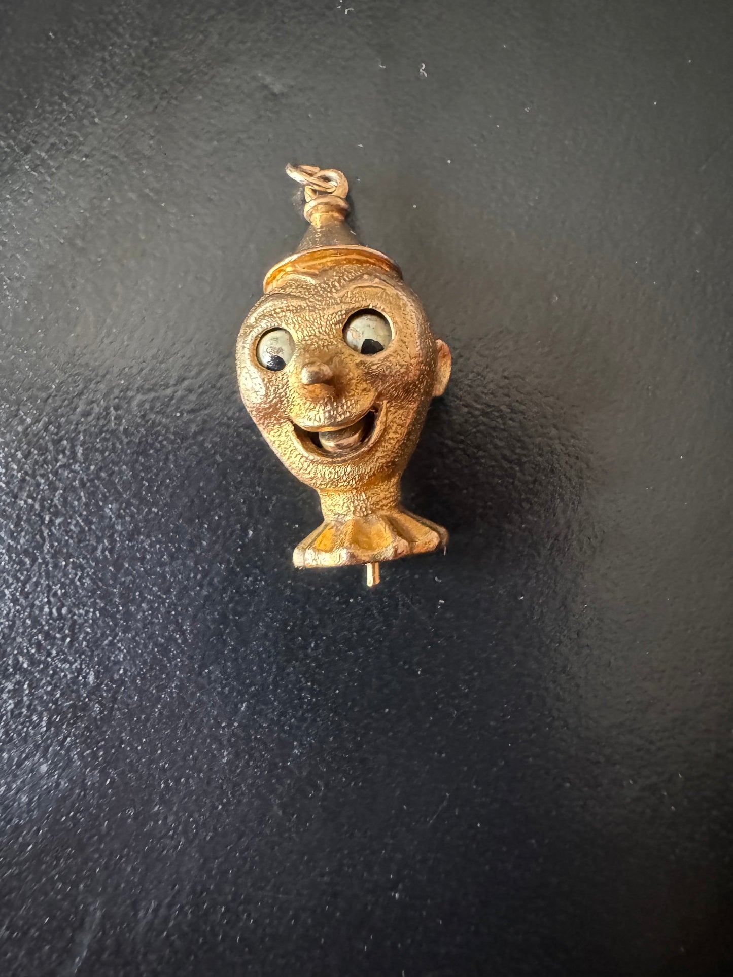 Vintage 9ct Gold Articulated Clown Charm