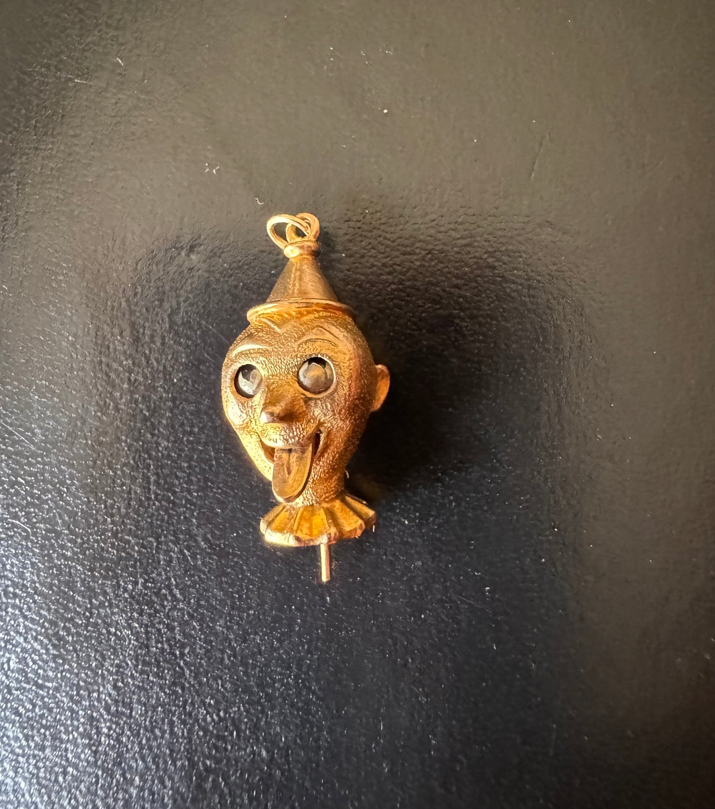 Vintage 9ct Gold Articulated Clown Charm