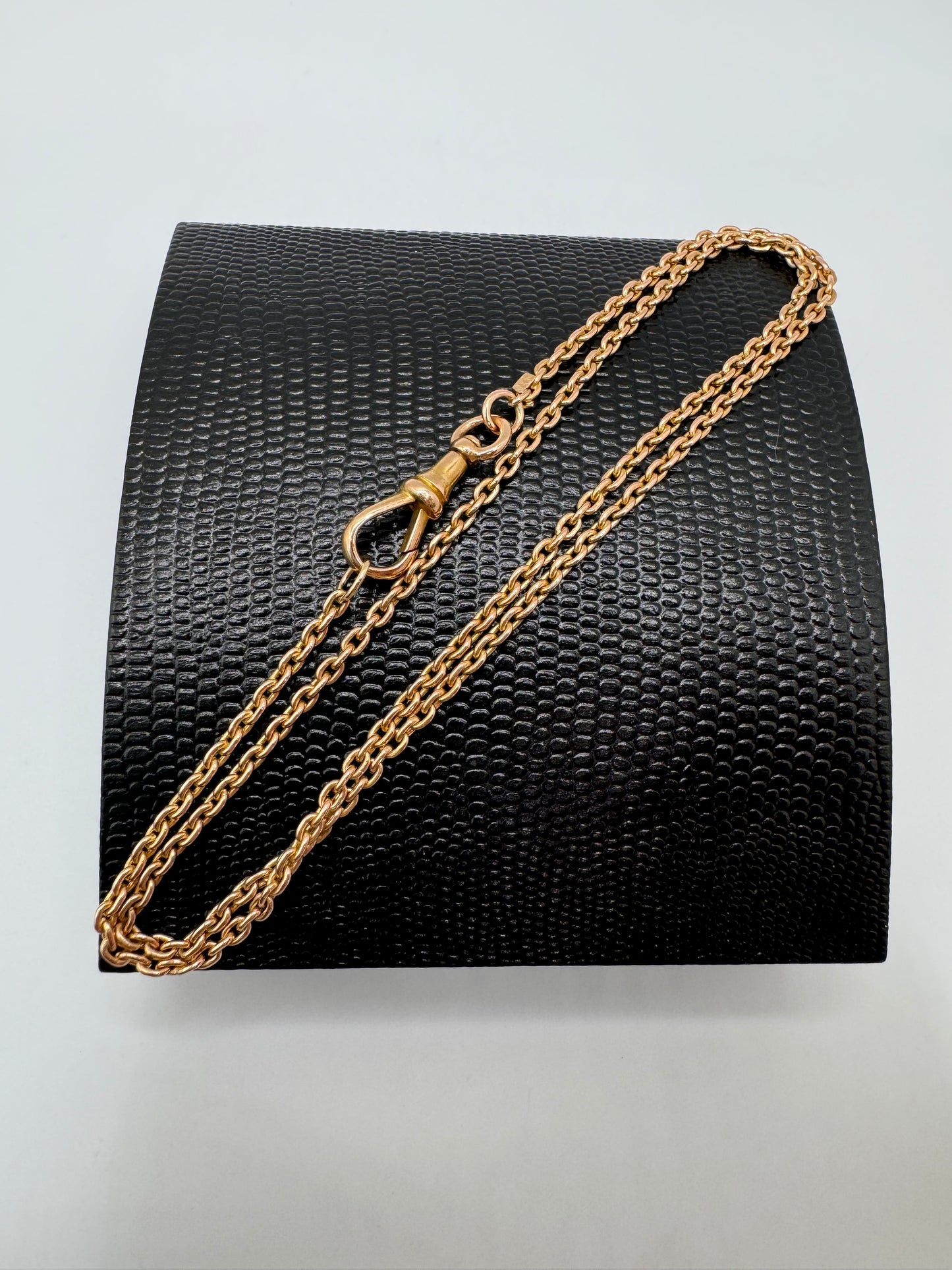 Antique 9ct Yellow Gold Cable Link Chain 20.1 Inches