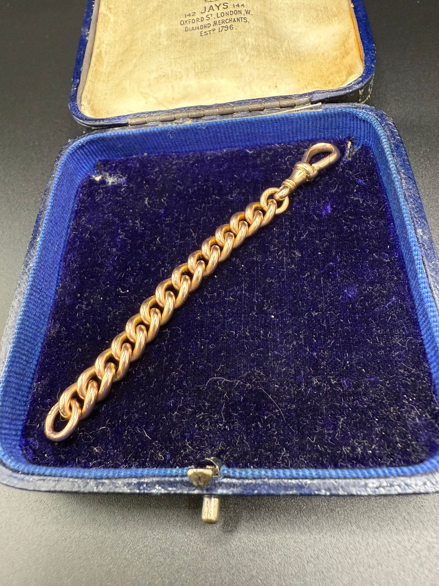 9ct Gold Curb Extender 3 3/8th inches