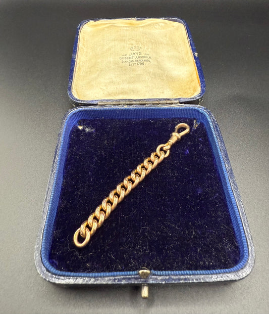 9ct Gold Curb Extender 3 inches