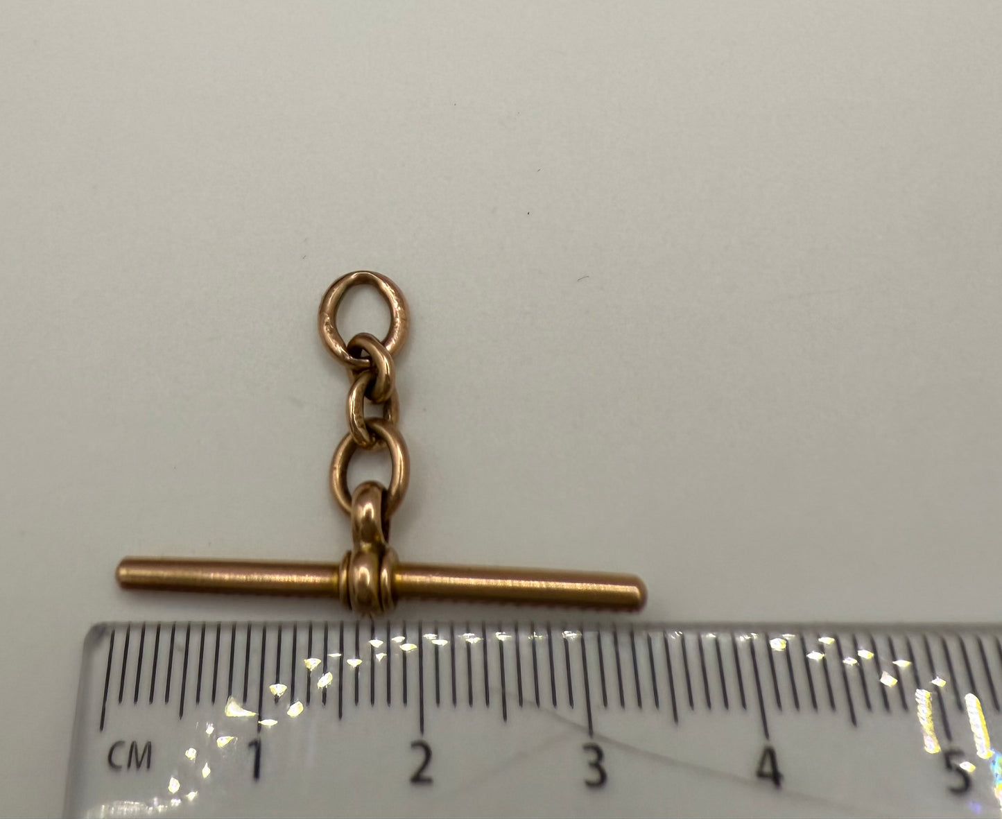 Antique 9ct Gold T-bar Acco