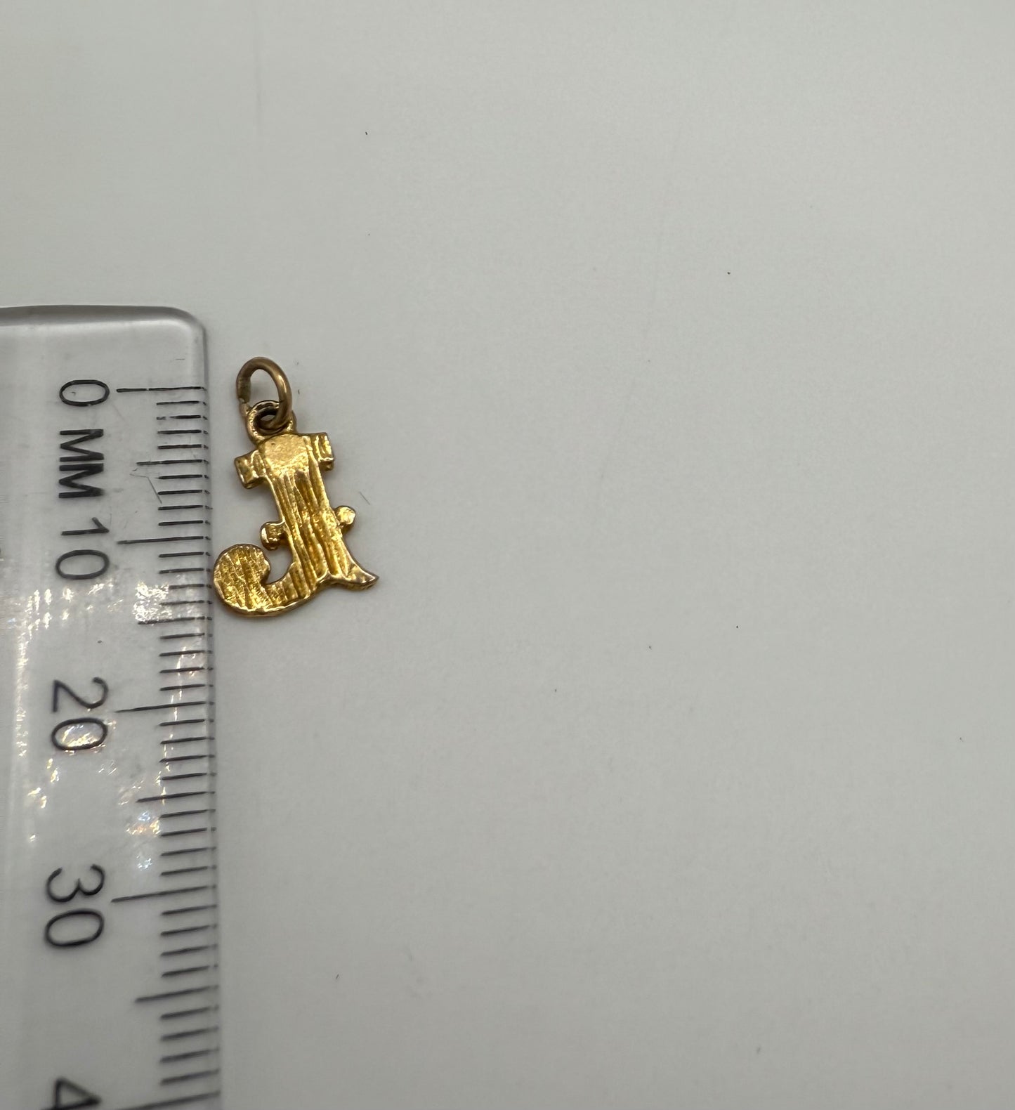 Vintage 9ct Gold Initial J Charm