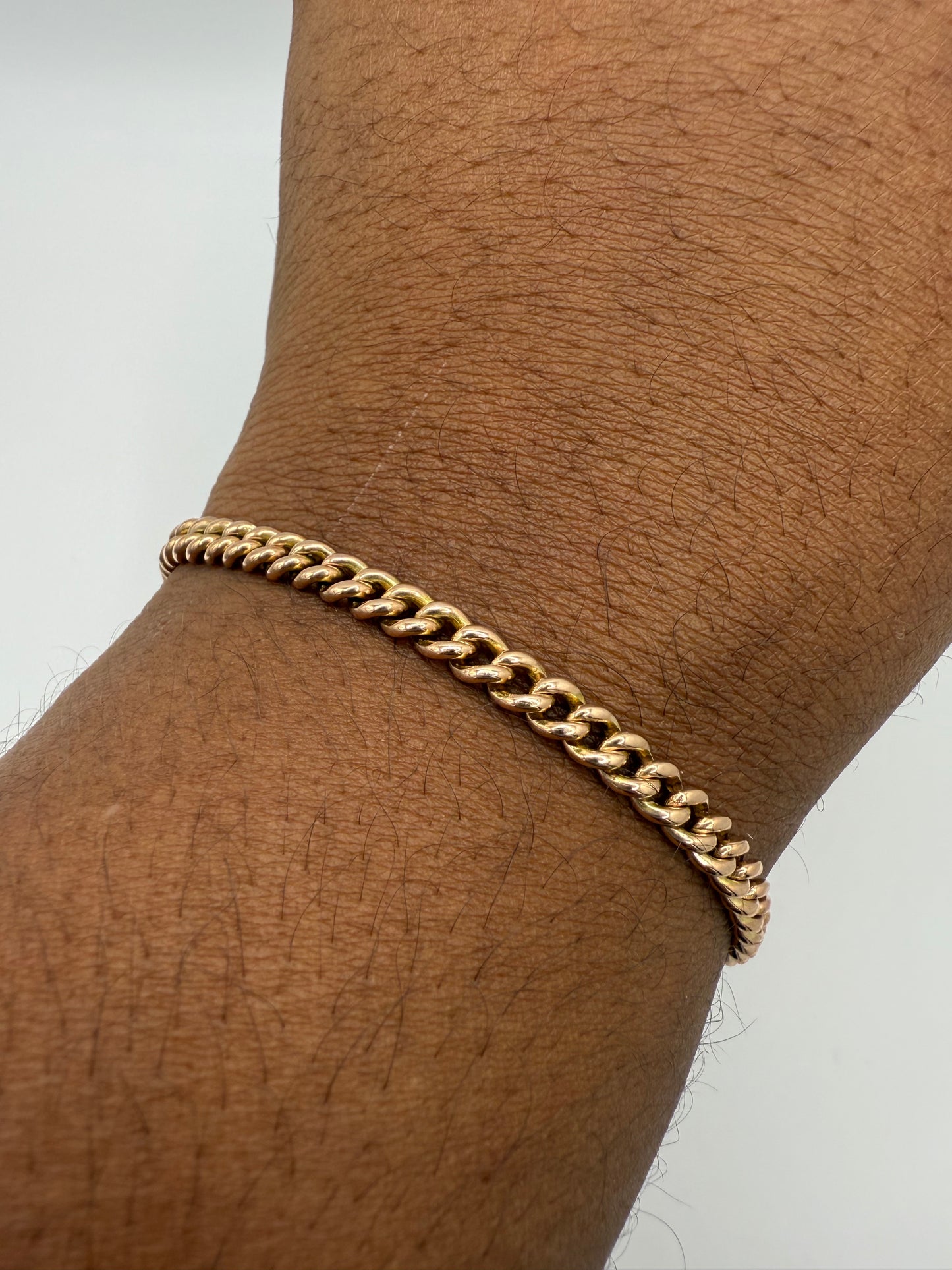 Vintage 9ct Yellow Gold Bracelet 7.5 inches