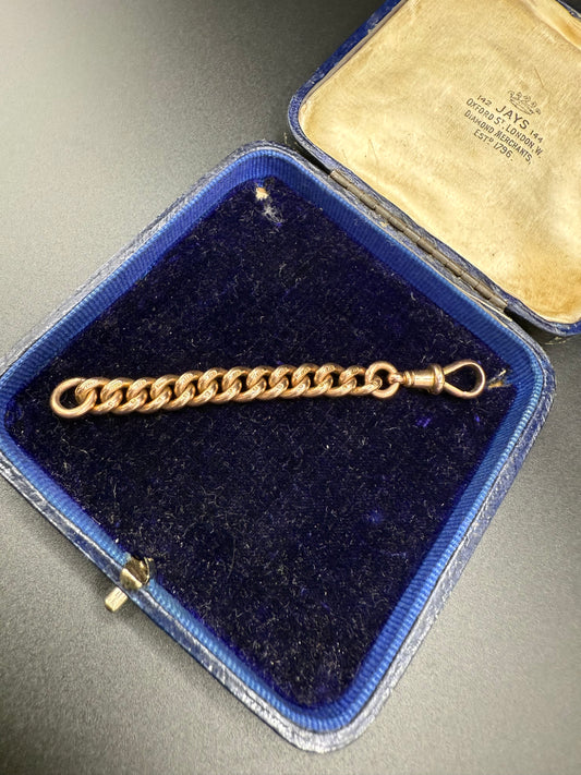 9ct Gold Curb Extender 3.25 inches