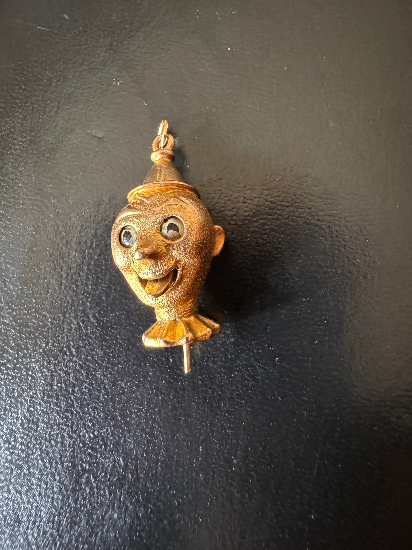 Vintage 9ct Gold Articulated Clown Charm