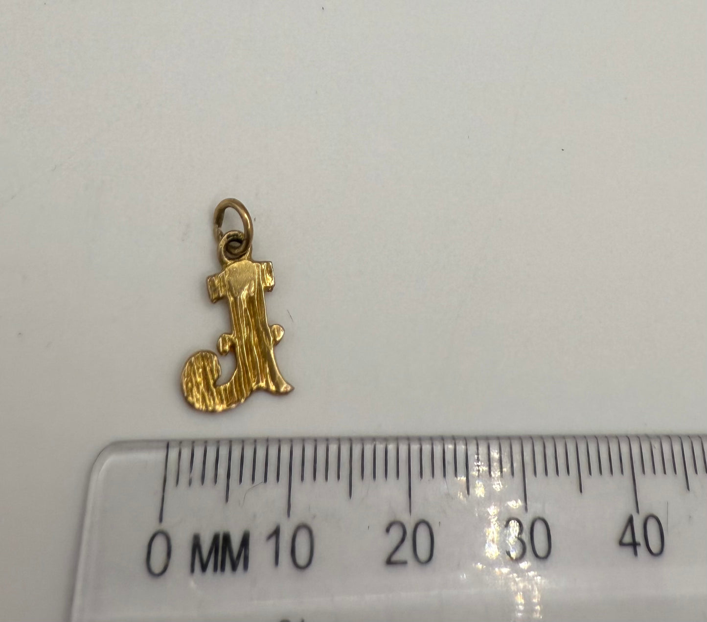 Vintage 9ct Gold Initial J Charm