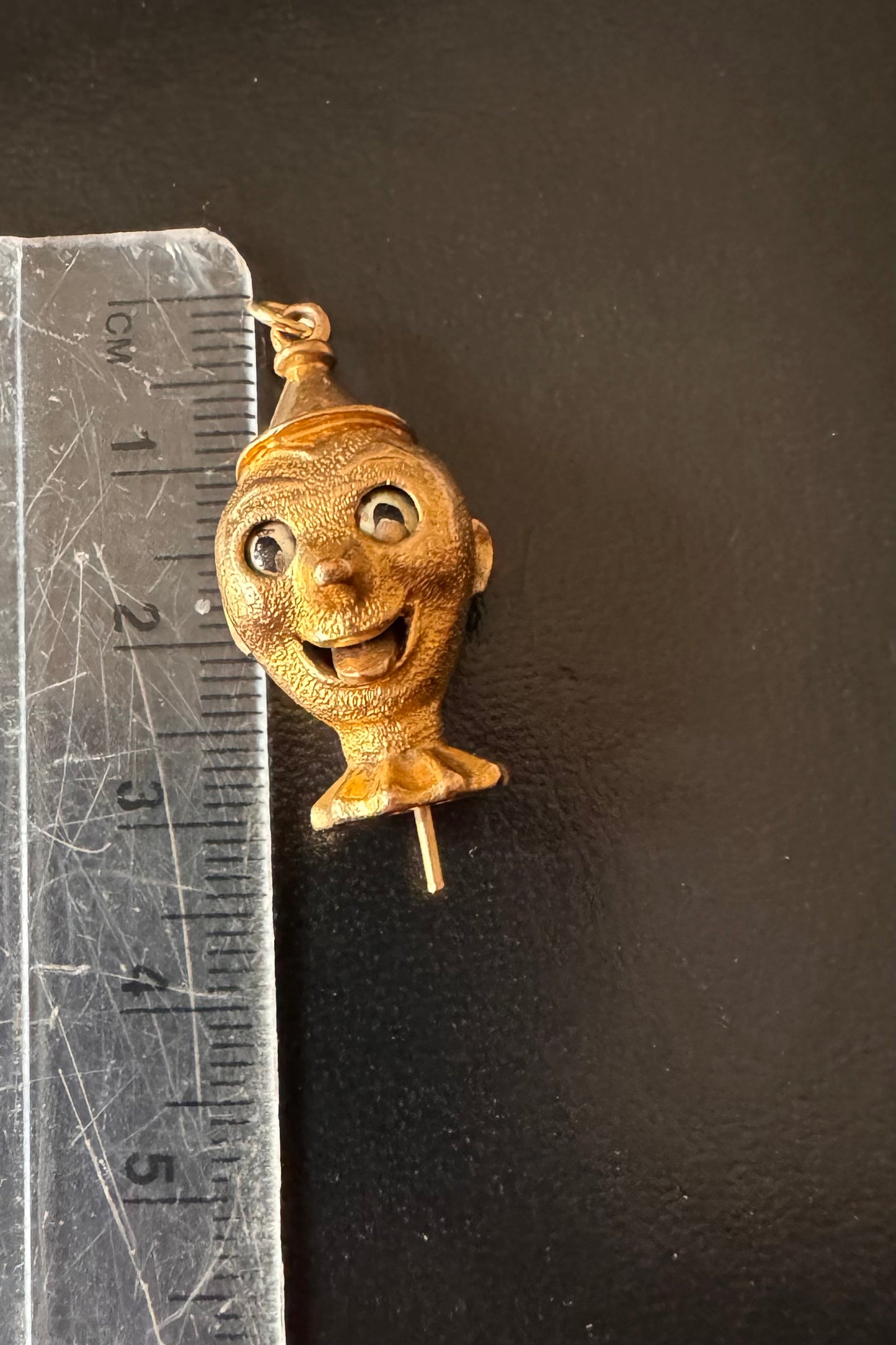 Vintage 9ct Gold Articulated Clown Charm