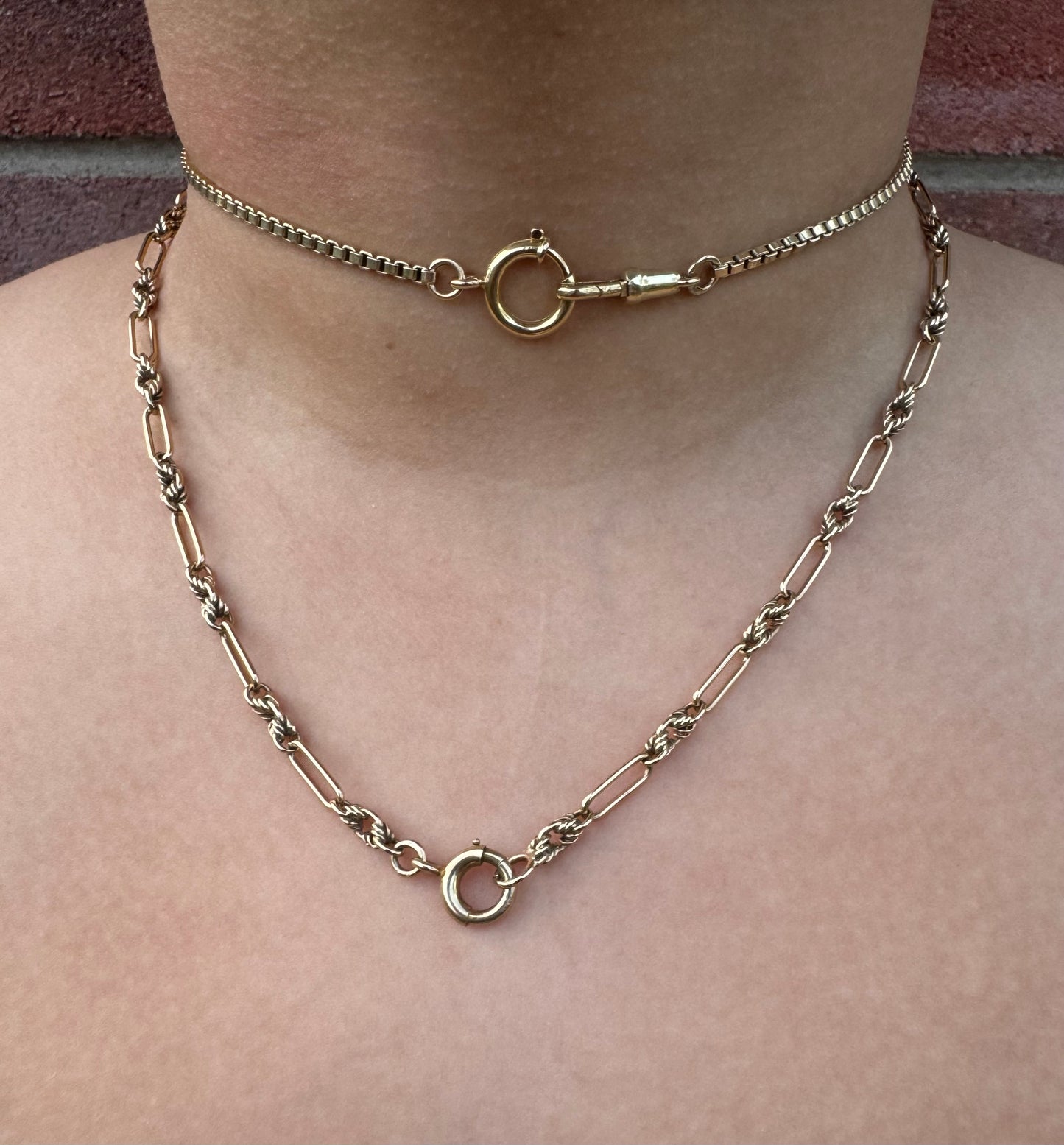 14ct Gold Box Chain 14 Inches