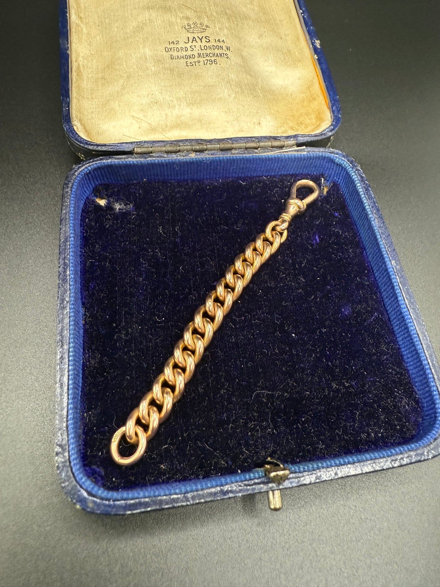 9ct Gold Curb Extender 3 3/8th inches