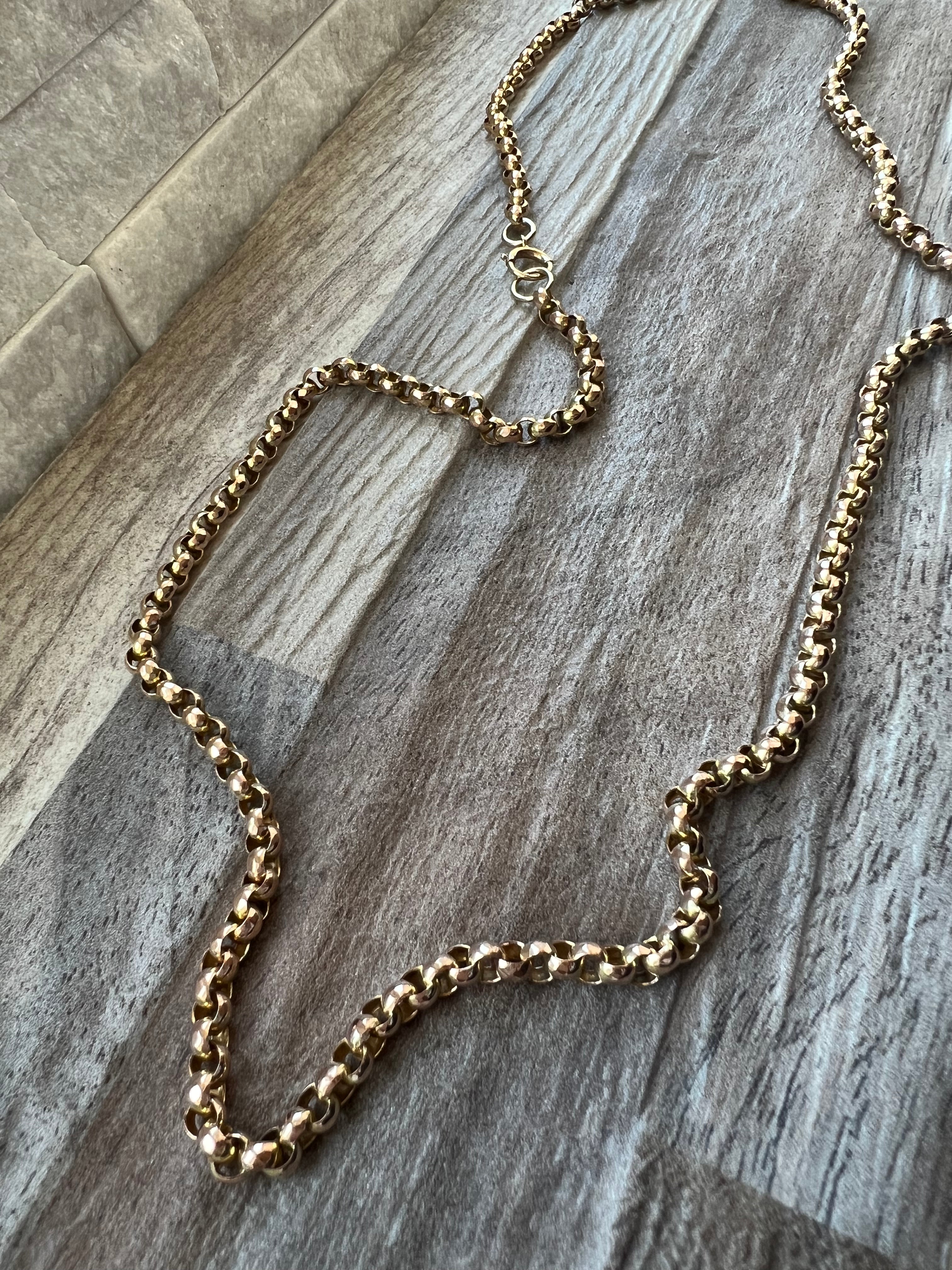 Thick gold belcher on sale chain