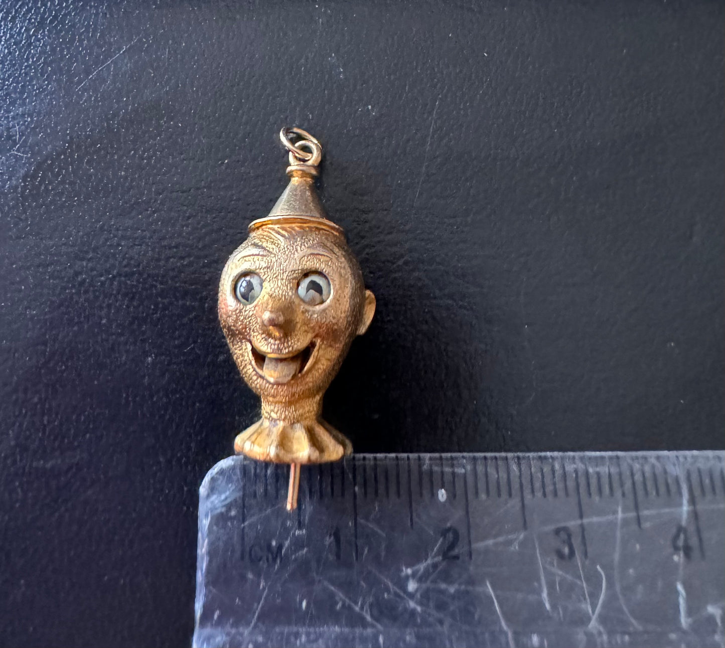 Vintage 9ct Gold Articulated Clown Charm