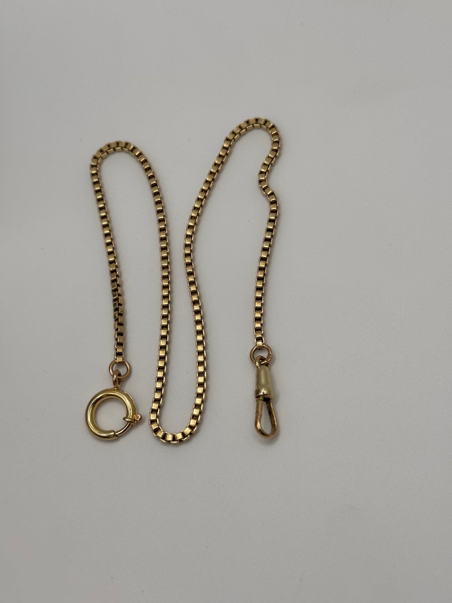 14ct Gold Box Chain 14 Inches