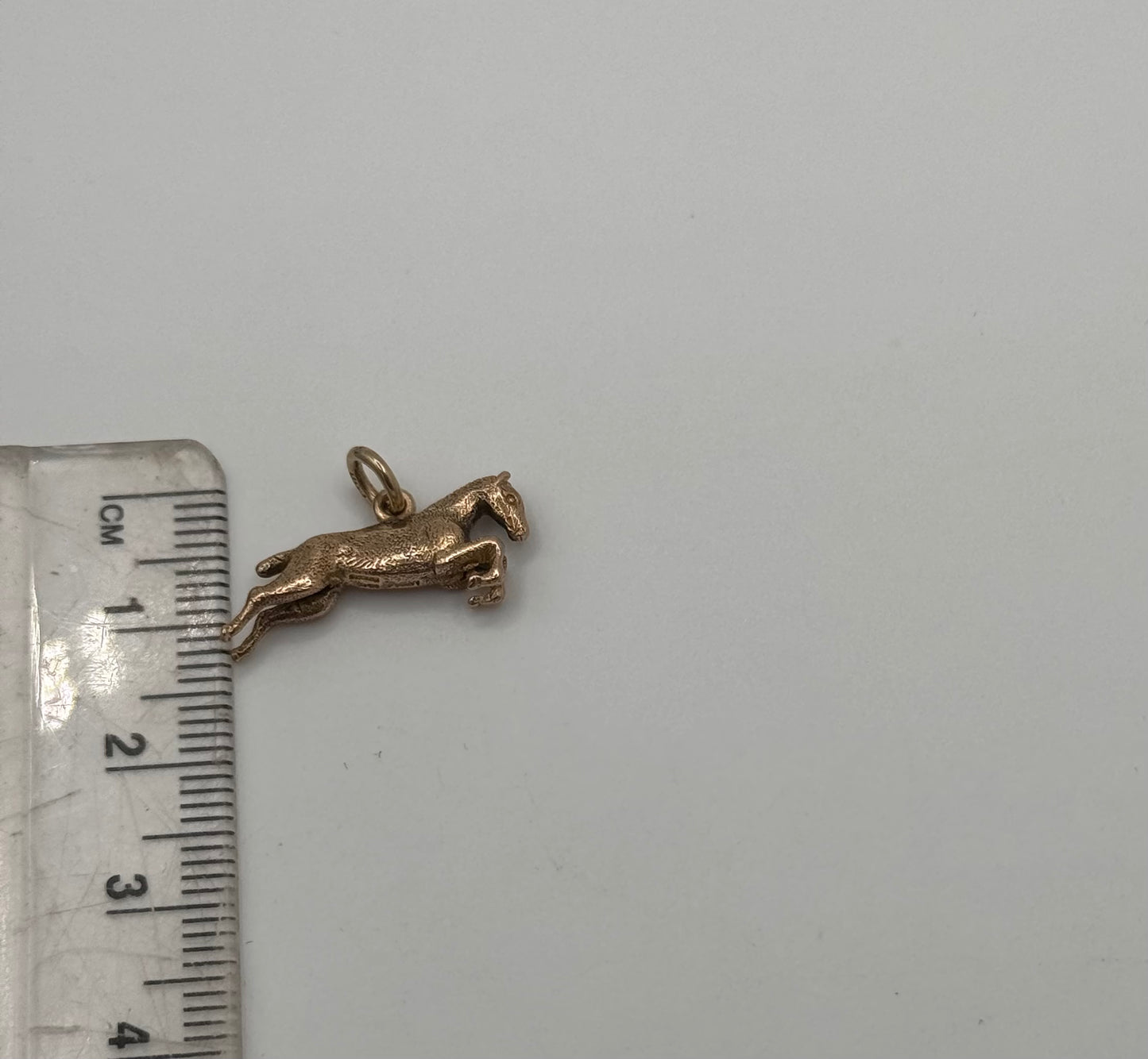 Vintage 9ct Gold Jumping Horse Charm