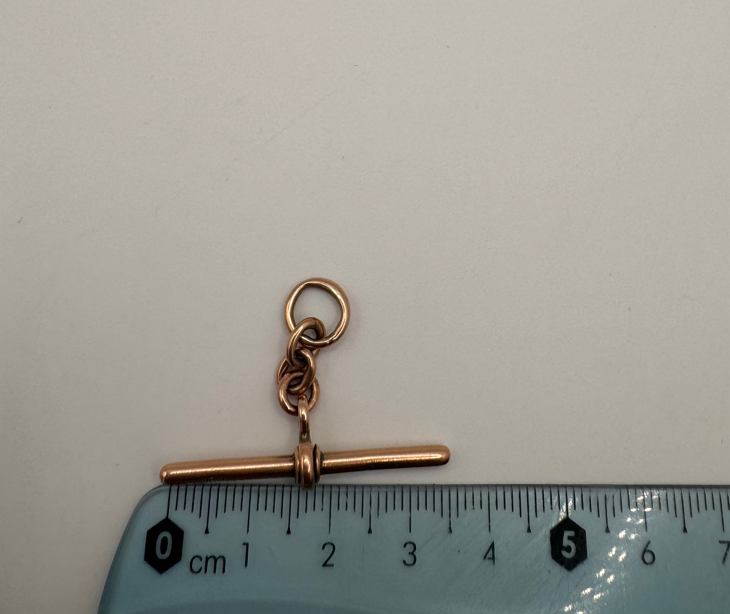 Antique 9ct Rose Gold Swivel T-bar