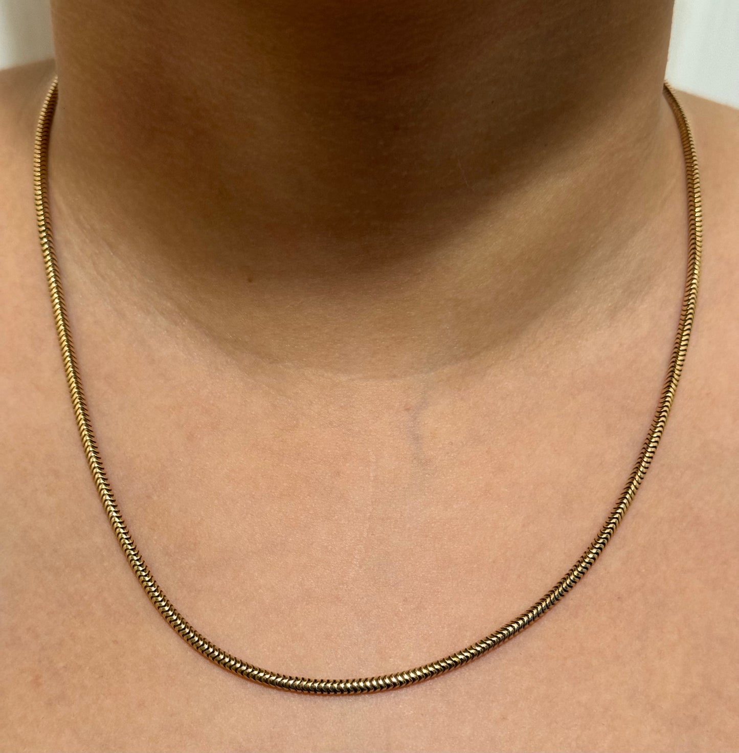 Vintage 9ct Gold Snake Chain