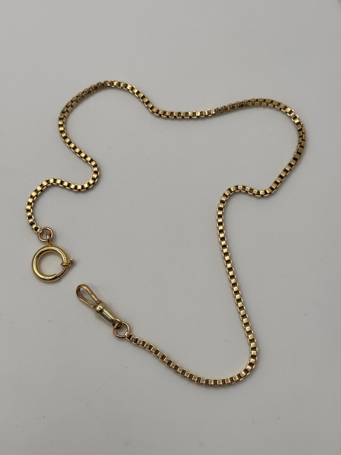 14ct Gold Box Chain 14 Inches