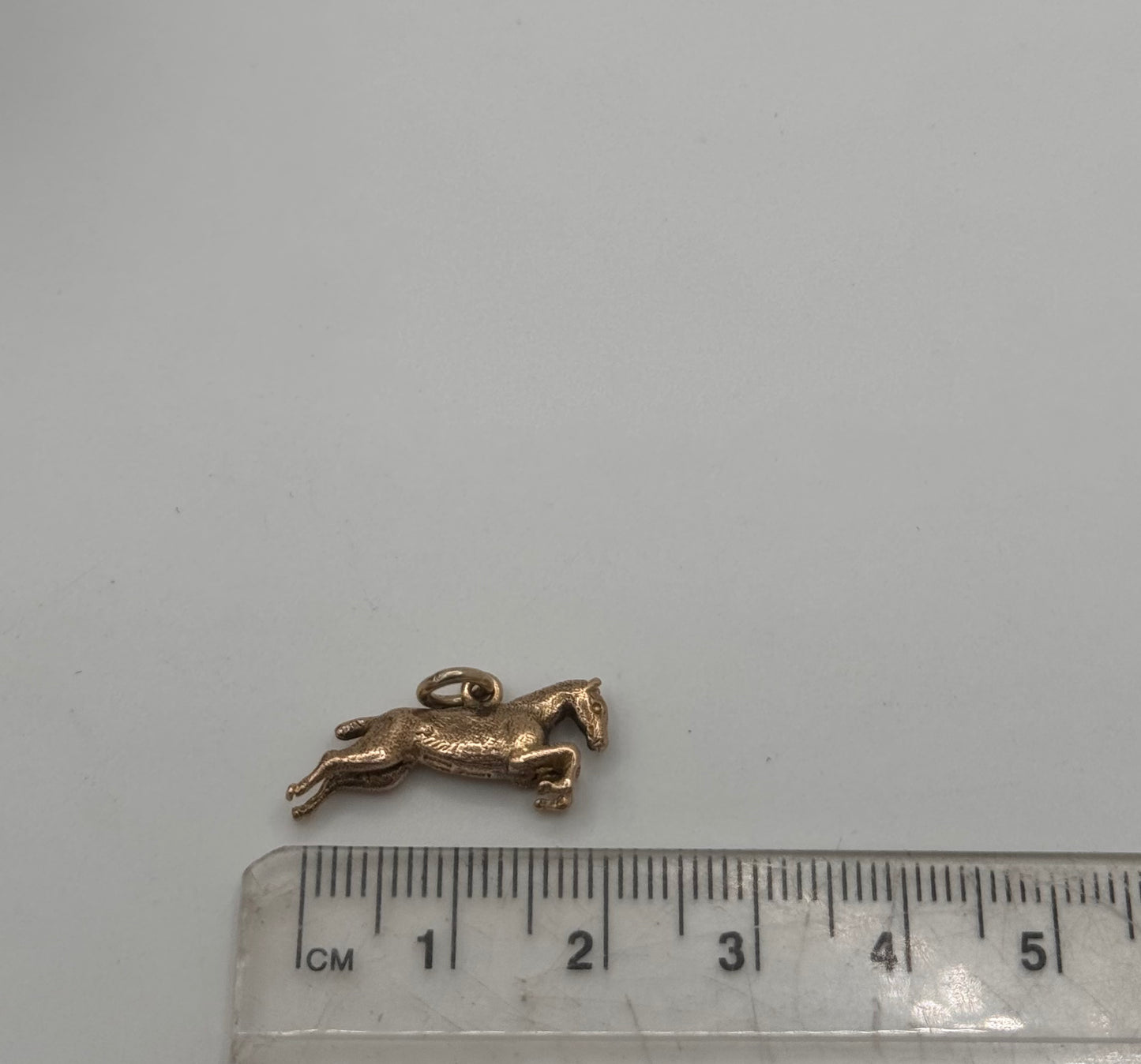 Vintage 9ct Gold Jumping Horse Charm