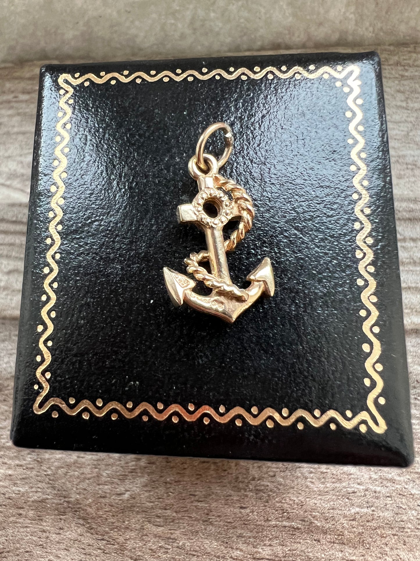 Vintage 9ct Gold Anchor Charm