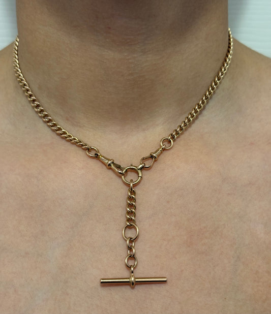 Antique 9ct Gold Albert Chain 16.5 inches