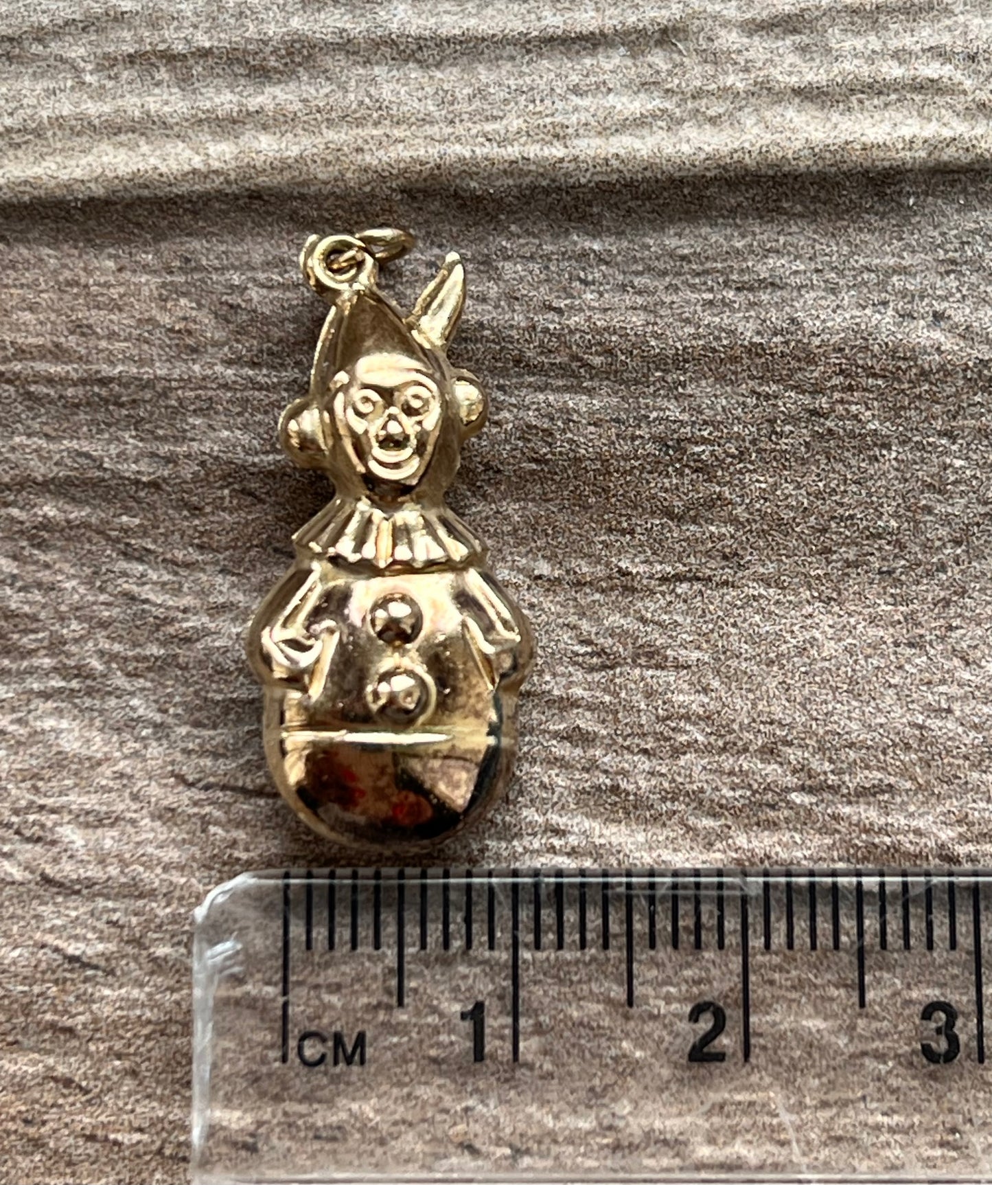 Vintage 9ct Gold Clown Charm