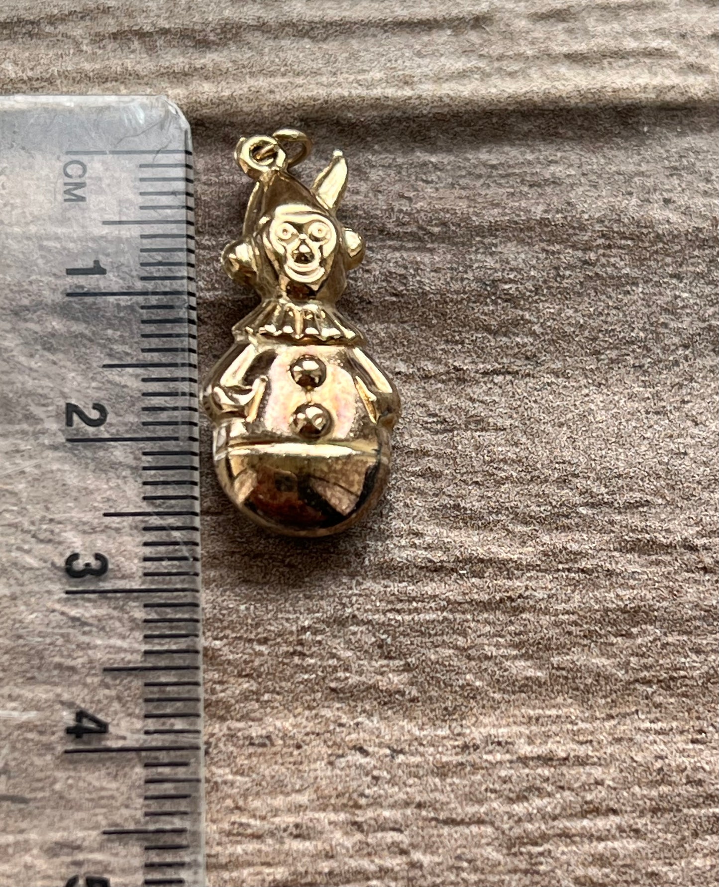 Vintage 9ct Gold Clown Charm