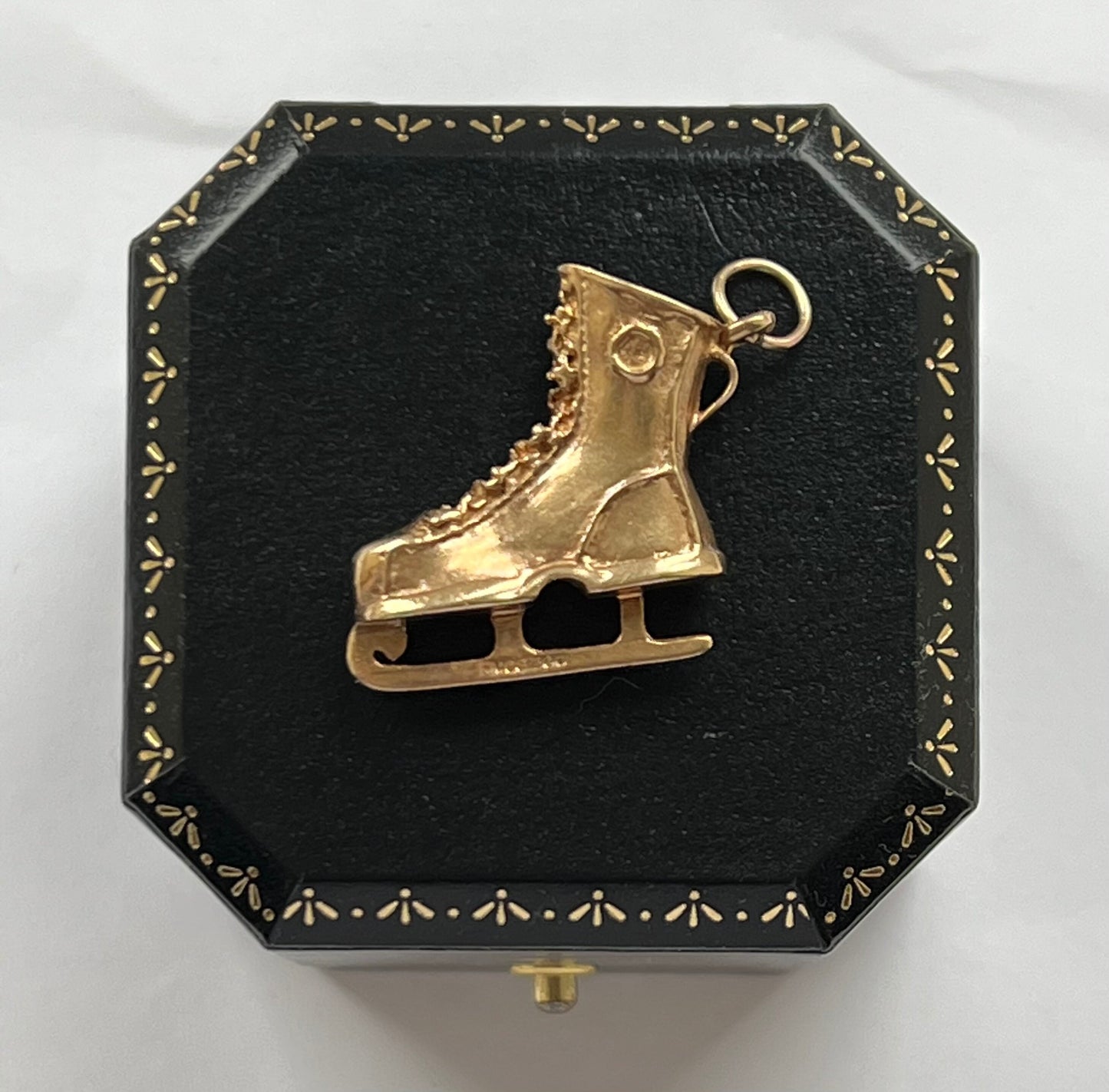 9ct Gold Vintage Skating Boot Charm