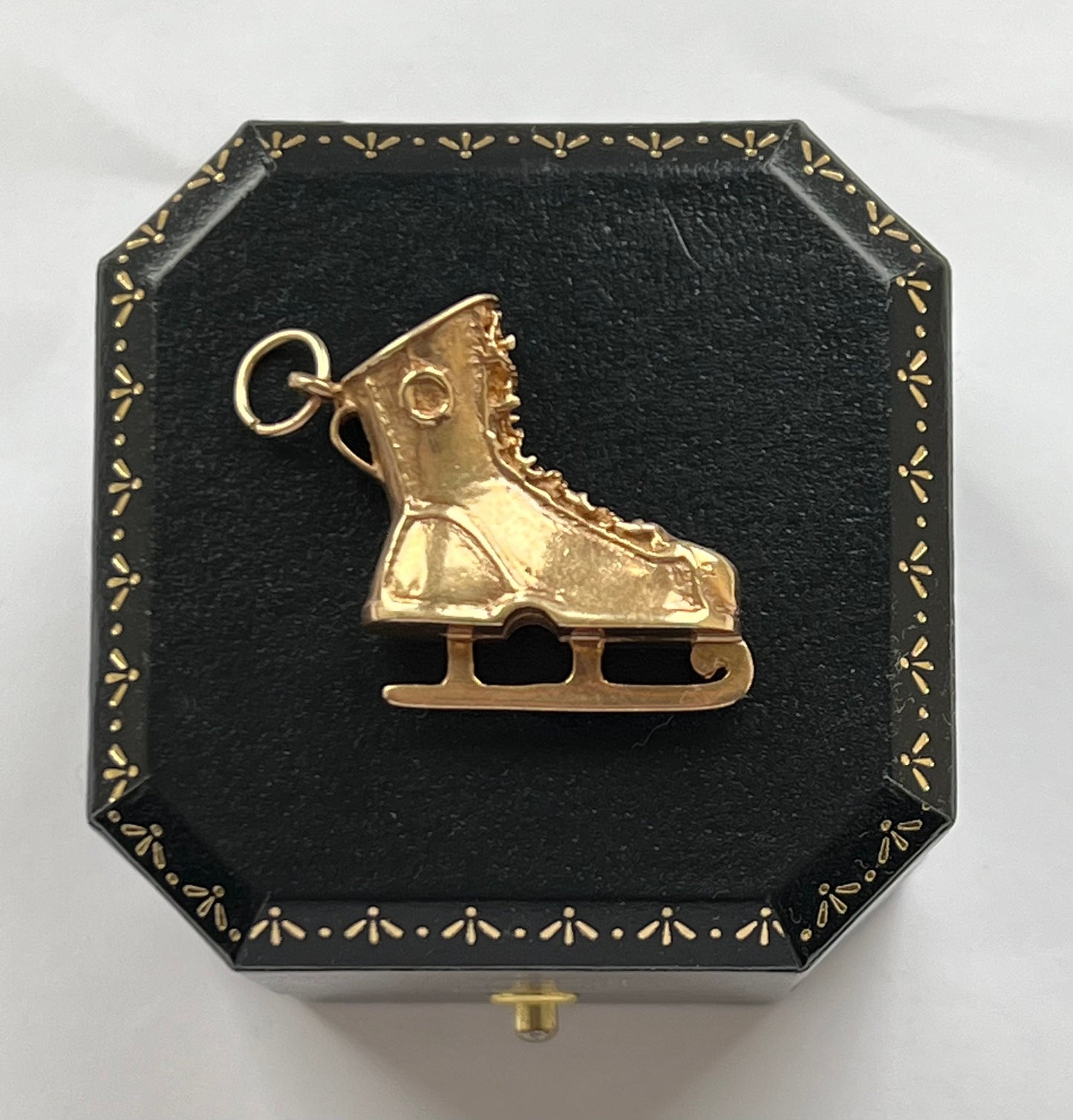 9ct Gold Vintage Skating Boot Charm