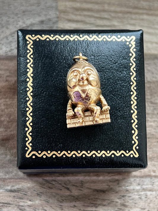 9ct Gold Vintage Humpty Dumpty Charm